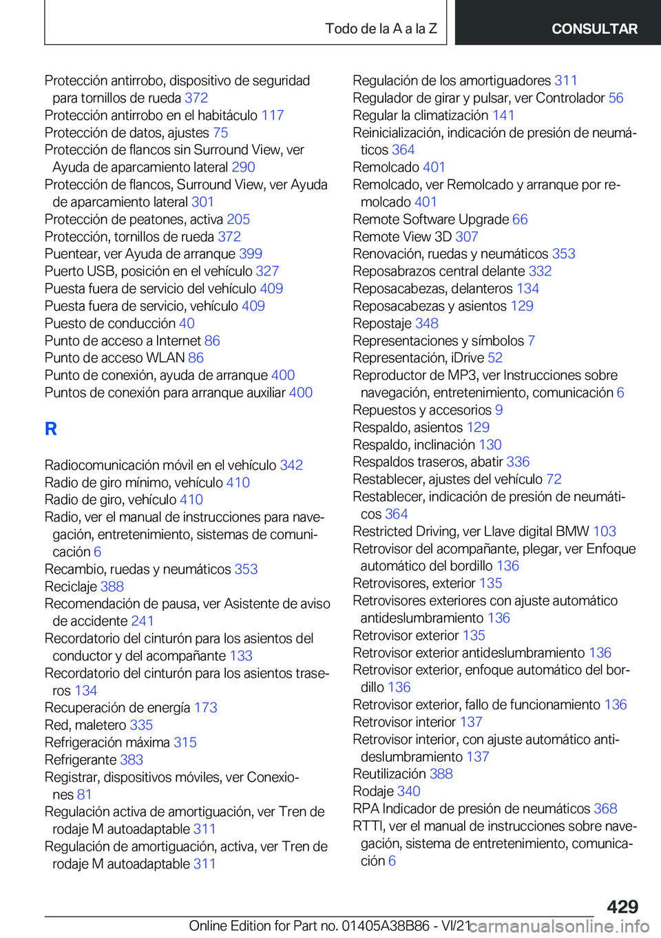 BMW M4 2022  Manuales de Empleo (in Spanish) �P�r�o�t�e�c�c�i�