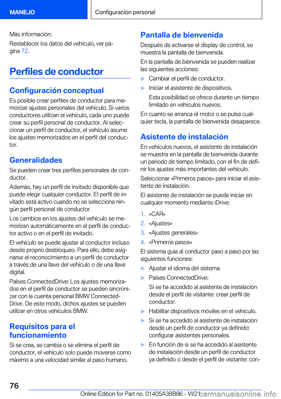 BMW M4 2022  Manuales de Empleo (in Spanish) �M�
