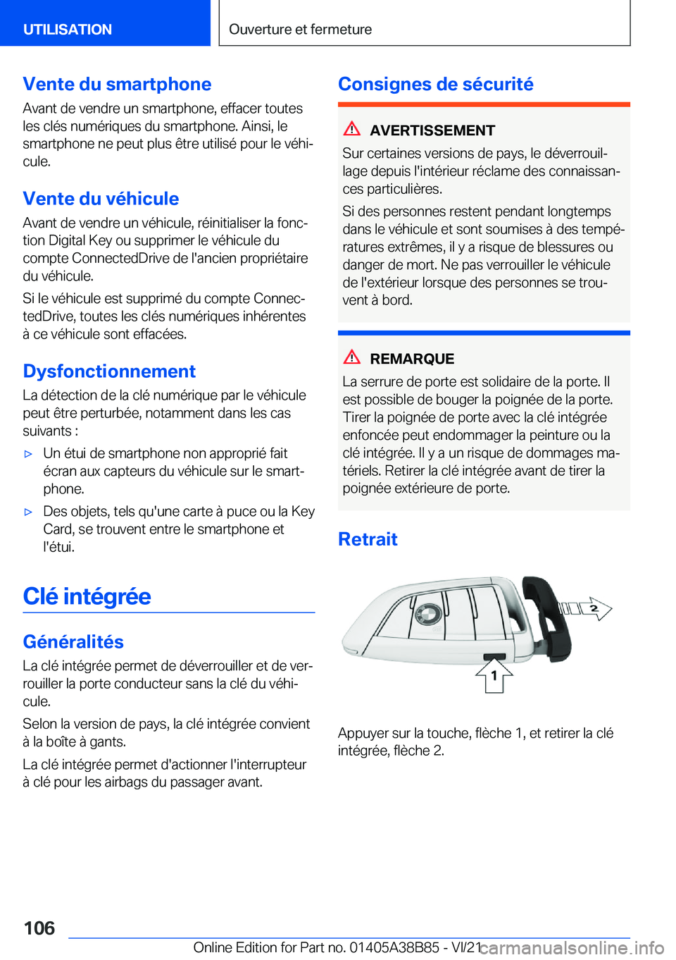 BMW M4 2022  Notices Demploi (in French) �V�e�n�t�e��d�u��s�m�a�r�t�p�h�o�n�e�A�v�a�n�t��d�e��v�e�n�d�r�e��u�n��s�m�a�r�t�p�h�o�n�e�,��e�f�f�a�c�e�r��t�o�u�t�e�s
�l�e�s��c�l�é�s��n�u�m�é�r�i�q�u�e�s��d�u��s�m�a�r�t�p�h�o�n�e�.�