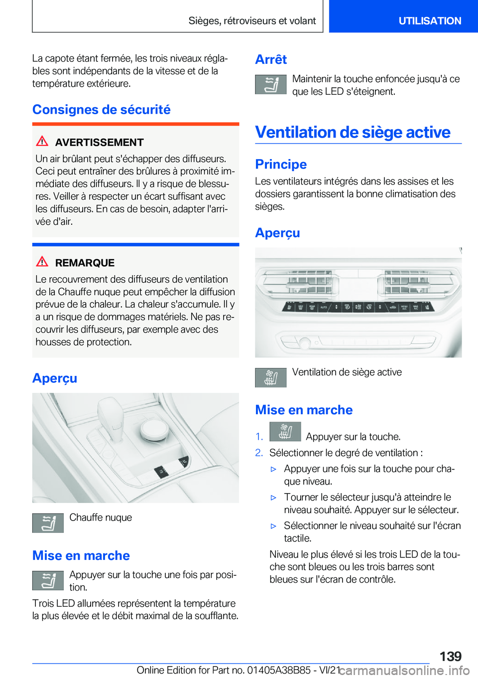 BMW M4 2022  Notices Demploi (in French) �L�a��c�a�p�o�t�e��é�t�a�n�t��f�e�r�m�é�e�,��l�e�s��t�r�o�i�s��n�i�v�e�a�u�x��r�é�g�l�aj
�b�l�e�s��s�o�n�t��i�n�d�é�p�e�n�d�a�n�t�s��d�e��l�a��v�i�t�e�s�s�e��e�t��d�e��l�a
�t�e�m�p
