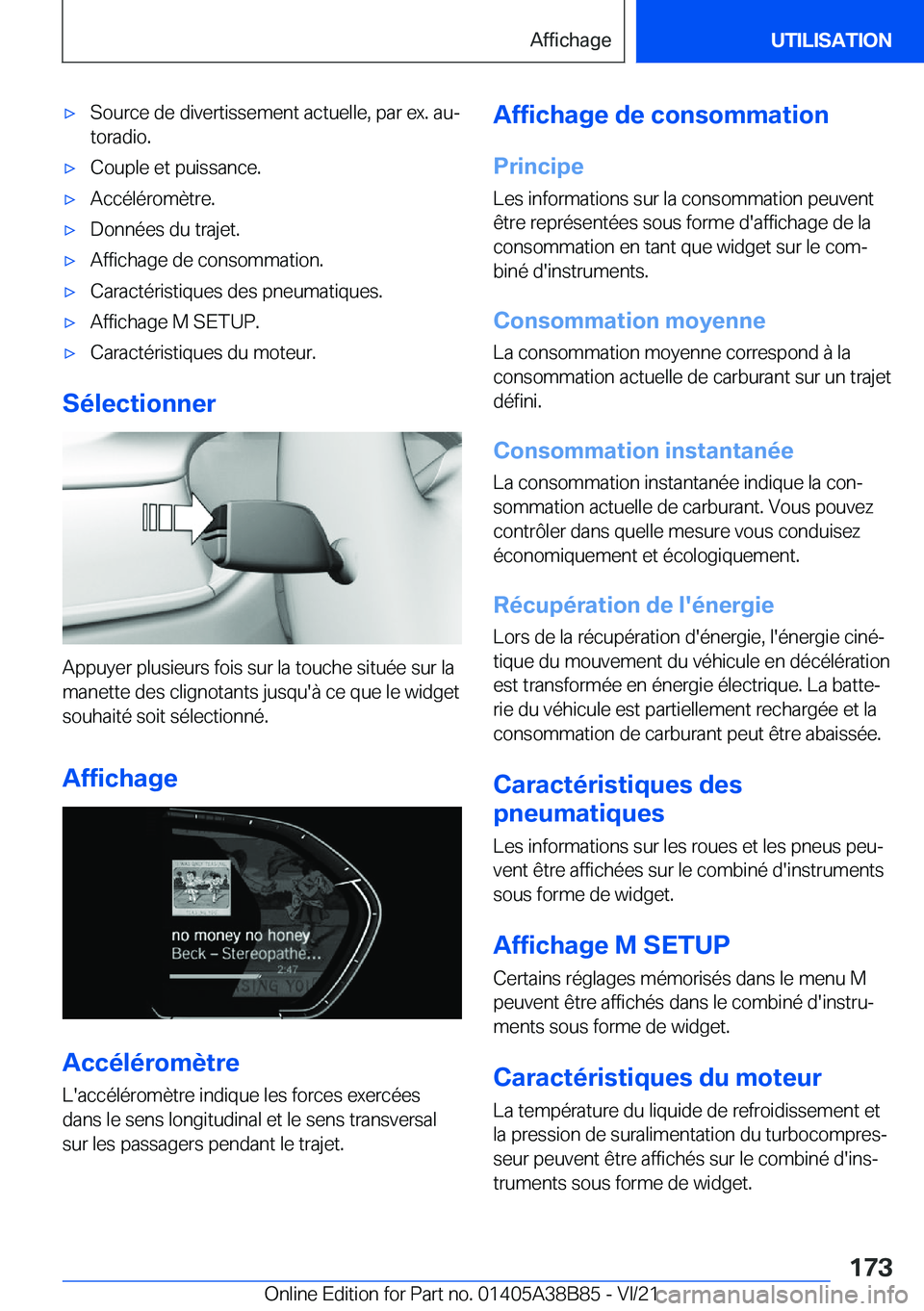 BMW M4 2022  Notices Demploi (in French) 'x�S�o�u�r�c�e��d�e��d�i�v�e�r�t�i�s�s�e�m�e�n�t��a�c�t�u�e�l�l�e�,��p�a�r��e�x�.��a�uj�t�o�r�a�d�i�o�.'x�C�o�u�p�l�e��e�t��p�u�i�s�s�a�n�c�e�.'x�A�c�c�é�l�é�r�o�m�è�t�r�e�.