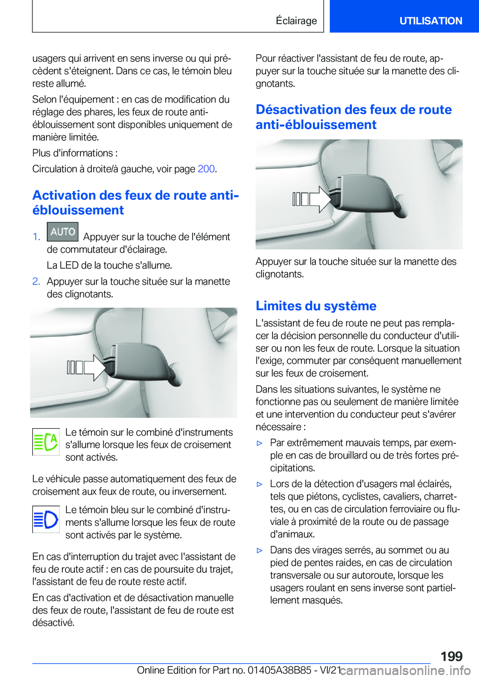 BMW M4 2022  Notices Demploi (in French) �u�s�a�g�e�r�s��q�u�i��a�r�r�i�v�e�n�t��e�n��s�e�n�s��i�n�v�e�r�s�e��o�u��q�u�i��p�r�éj
�c�è�d�e�n�t��s�'�é�t�e�i�g�n�e�n�t�.��D�a�n�s��c�e��c�a�s�,��l�e��t�é�m�o�i�n��b�l�e�u 
