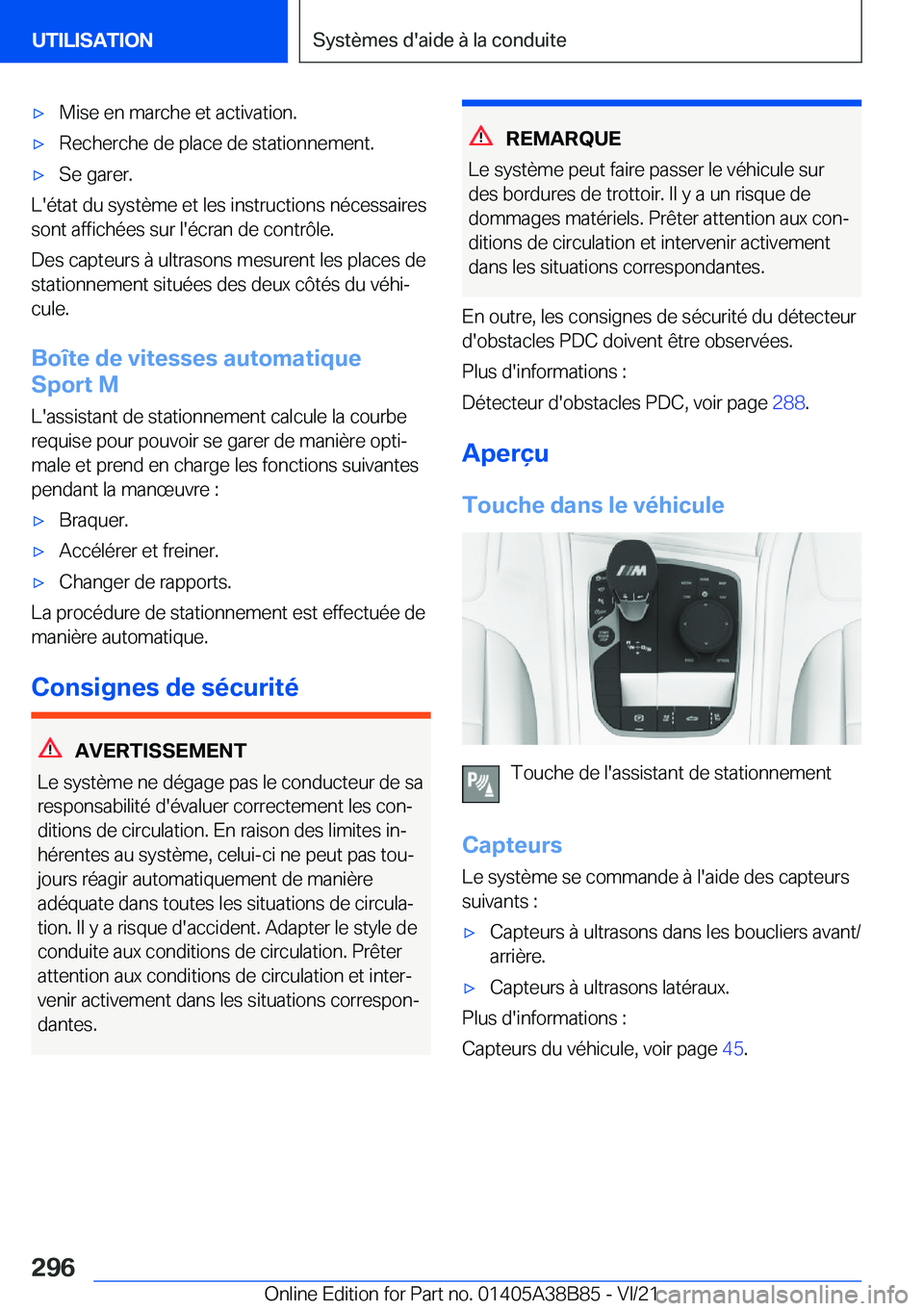 BMW M4 2022  Notices Demploi (in French) 'x�M�i�s�e��e�n��m�a�r�c�h�e��e�t��a�c�t�i�v�a�t�i�o�n�.'x�R�e�c�h�e�r�c�h�e��d�e��p�l�a�c�e��d�e��s�t�a�t�i�o�n�n�e�m�e�n�t�.'x�S�e��g�a�r�e�r�.
�L�'�é�t�a�t��d�u��s�y�s�t