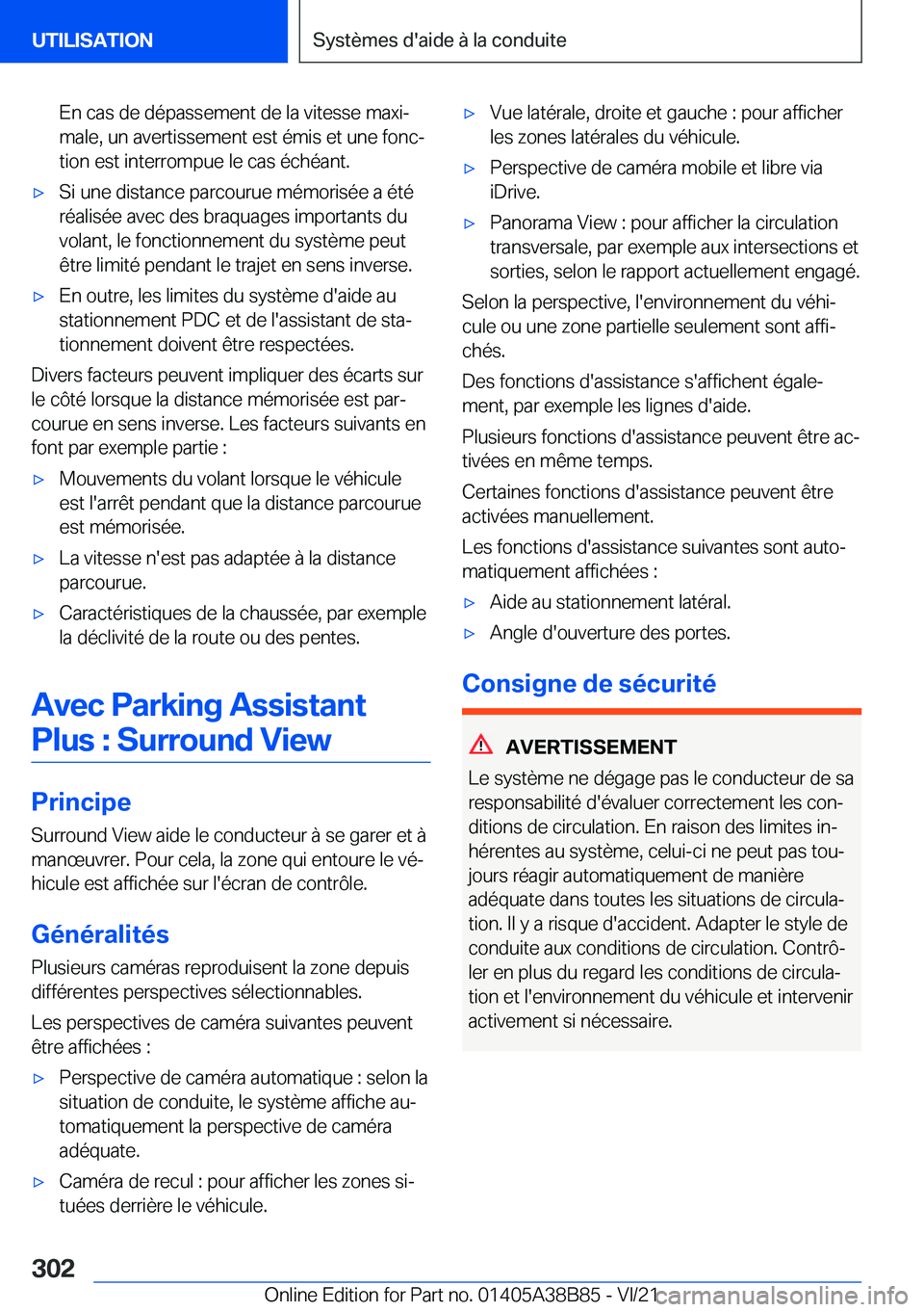BMW M4 2022  Notices Demploi (in French) �E�n��c�a�s��d�e��d�é�p�a�s�s�e�m�e�n�t��d�e��l�a��v�i�t�e�s�s�e��m�a�x�ij�m�a�l�e�,��u�n��a�v�e�r�t�i�s�s�e�m�e�n�t��e�s�t��é�m�i�s��e�t��u�n�e��f�o�n�cj�t�i�o�n��e�s�t��i�n�t�e�r