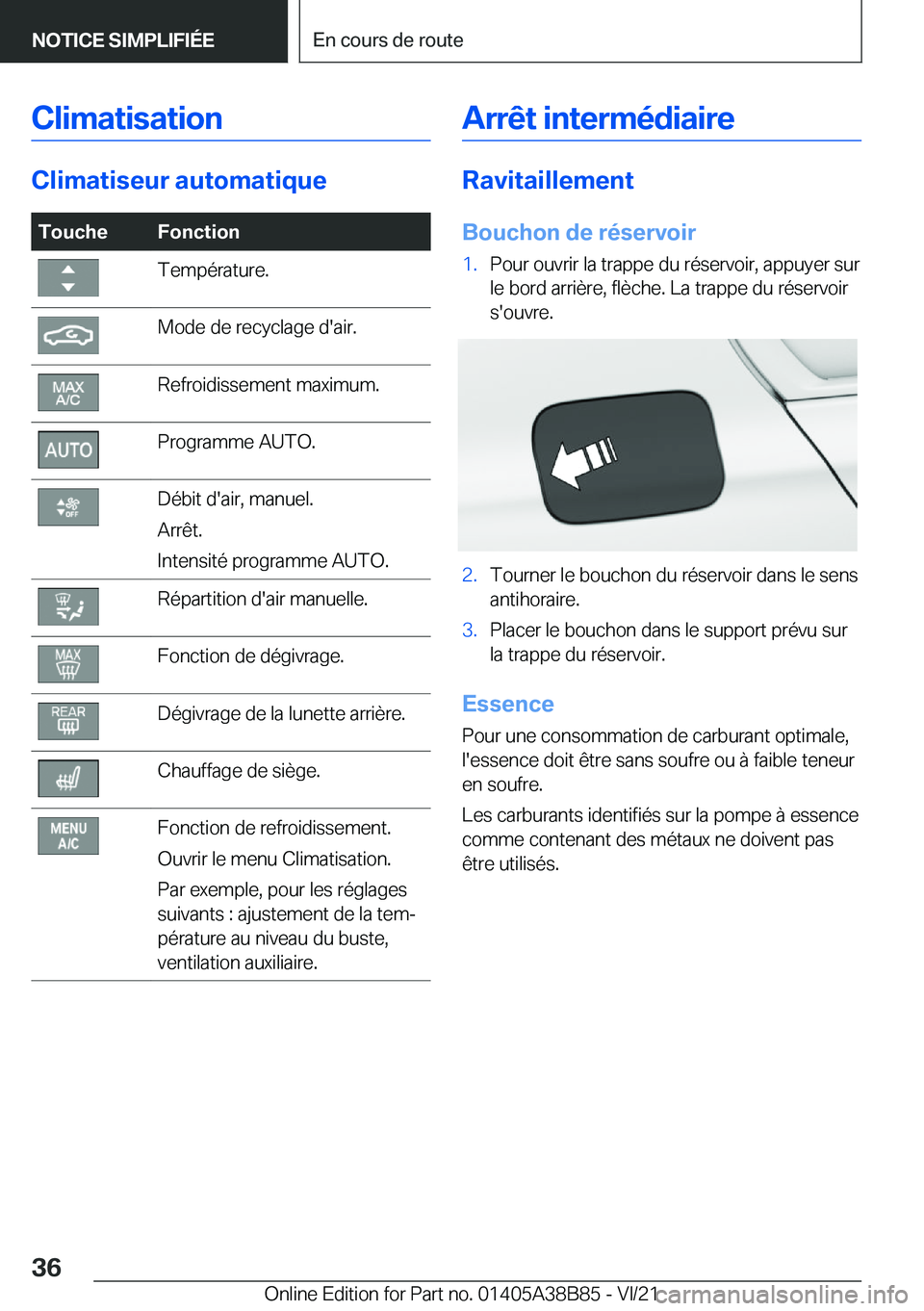 BMW M4 2022  Notices Demploi (in French) �C�l�i�m�a�t�i�s�a�t�i�o�n
�C�l�i�m�a�t�i�s�e�u�r��a�u�t�o�m�a�t�i�q�u�e
�T�o�u�c�h�e�F�o�n�c�t�i�o�n�T�e�m�p�é�r�a�t�u�r�e�.�M�o�d�e��d�e��r�e�c�y�c�l�a�g�e��d�'�a�i�r�.�R�e�f�r�o�i�d�i�s�s�
