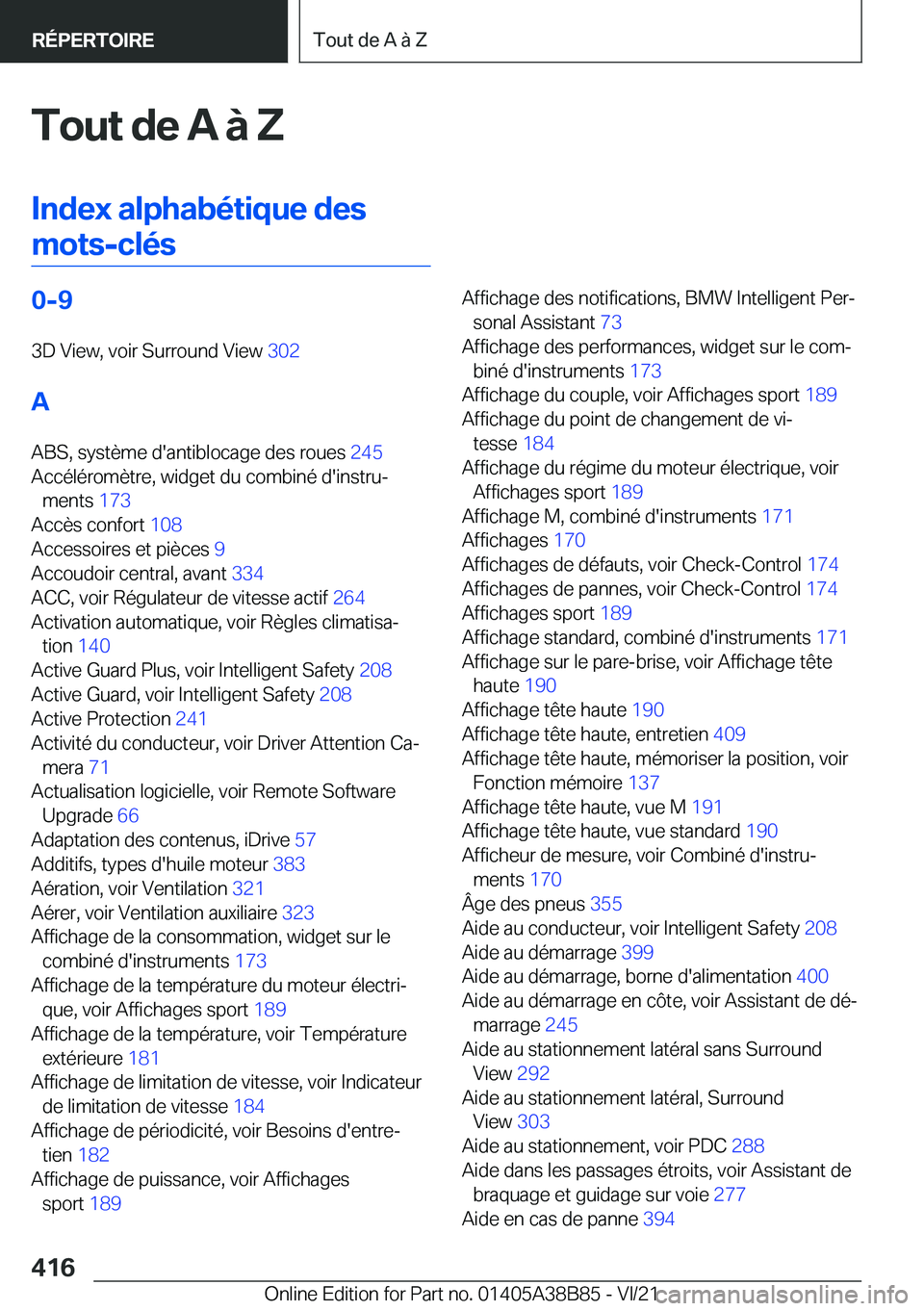 BMW M4 2022  Notices Demploi (in French) �T�o�u�t��d�e��A��