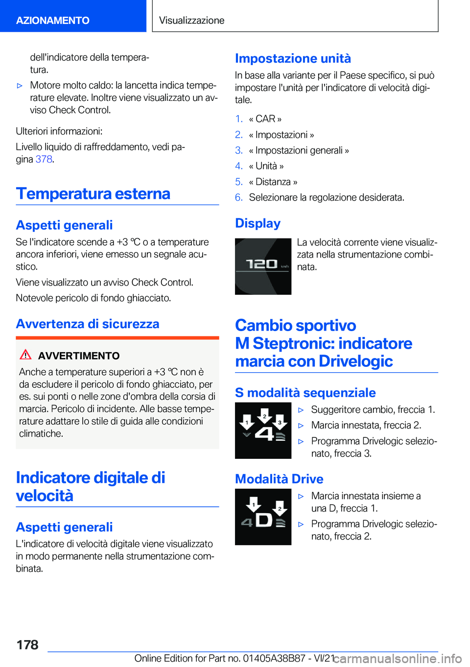BMW M4 2022  Libretti Di Uso E manutenzione (in Italian) �d�e�l�l�'�i�n�d�i�c�a�t�o�r�e��d�e�l�l�a��t�e�m�p�e�r�aª
�t�u�r�a�.'x�M�o�t�o�r�e��m�o�l�t�o��c�a�l�d�o�:��l�a��l�a�n�c�e�t�t�a��i�n�d�i�c�a��t�e�m�p�eª
�r�a�t�u�r�e��e�l�e�v�a�t