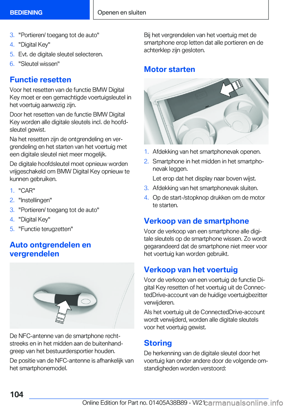 BMW M4 2022  Instructieboekjes (in Dutch) �3�.��P�o�r�t�i�e�r�e�n�/��t�o�e�g�a�n�g��t�o�t��d�e��a�u�t�o��4�.��D�i�g�i�t�a�l��K�e�y��5�.�E�v�t�.��d�e��d�i�g�i�t�a�l�e��s�l�e�u�t�e�l��s�e�l�e�c�t�e�r�e�n�.�6�.��S�l�e�u�t�e�l��w�i