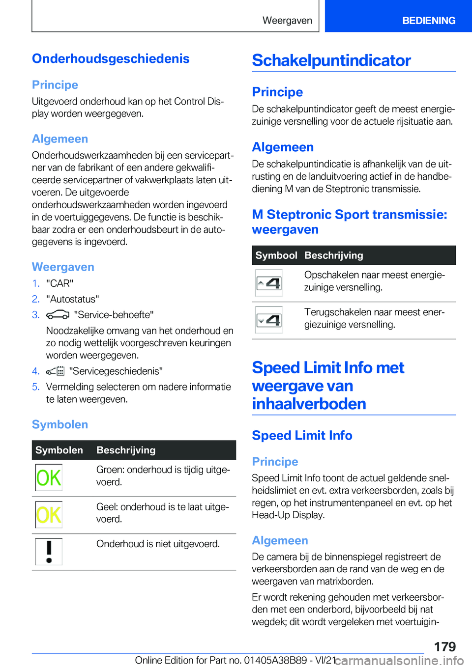 BMW M4 2022  Instructieboekjes (in Dutch) �O�n�d�e�r�h�o�u�d�s�g�e�s�c�h�i�e�d�e�n�i�s
�P�r�i�n�c�i�p�e �U�i�t�g�e�v�o�e�r�d��o�n�d�e�r�h�o�u�d��k�a�n��o�p��h�e�t��C�o�n�t�r�o�l��D�i�sj
�p�l�a�y��w�o�r�d�e�n��w�e�e�r�g�e�g�e�v�e�n�.
