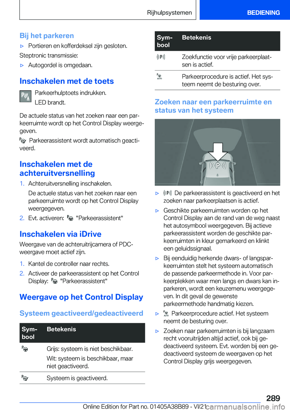 BMW M4 2022  Instructieboekjes (in Dutch) �B�i�j��h�e�t��p�a�r�k�e�r�e�n'x�P�o�r�t�i�e�r�e�n��e�n��k�o�f�f�e�r�d�e�k�s�e�l��z�i�j�n��g�e�s�l�o�t�e�n�.
�S�t�e�p�t�r�o�n�i�c��t�r�a�n�s�m�i�s�s�i�e�:
'x�A�u�t�o�g�o�r�d�e�l��i�s�