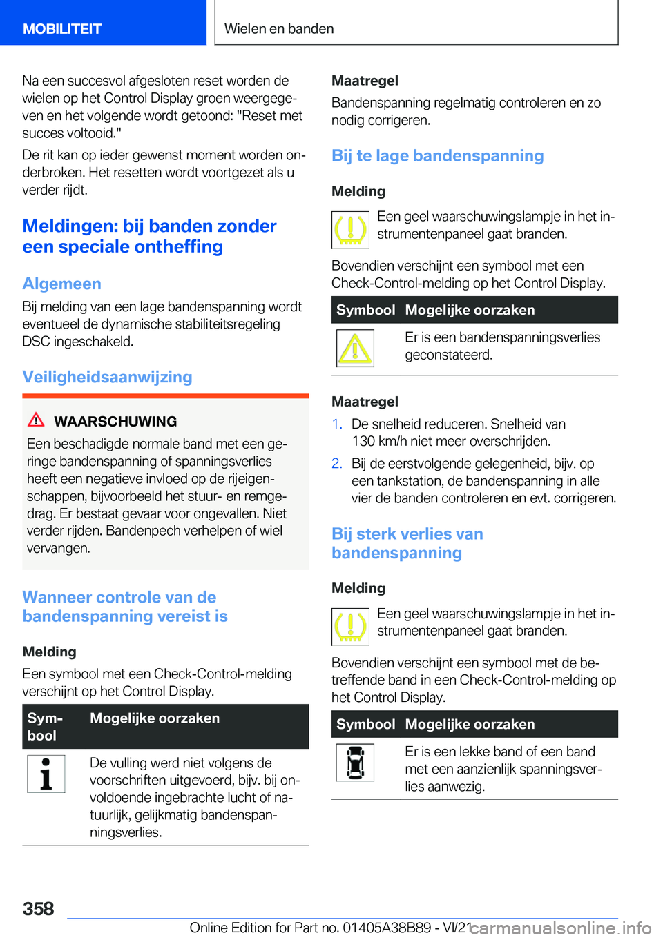 BMW M4 2022  Instructieboekjes (in Dutch) �N�a��e�e�n��s�u�c�c�e�s�v�o�l��a�f�g�e�s�l�o�t�e�n��r�e�s�e�t��w�o�r�d�e�n��d�e�w�i�e�l�e�n��o�p��h�e�t��C�o�n�t�r�o�l��D�i�s�p�l�a�y��g�r�o�e�n��w�e�e�r�g�e�g�ej�v�e�n��e�n��h�e�t��v