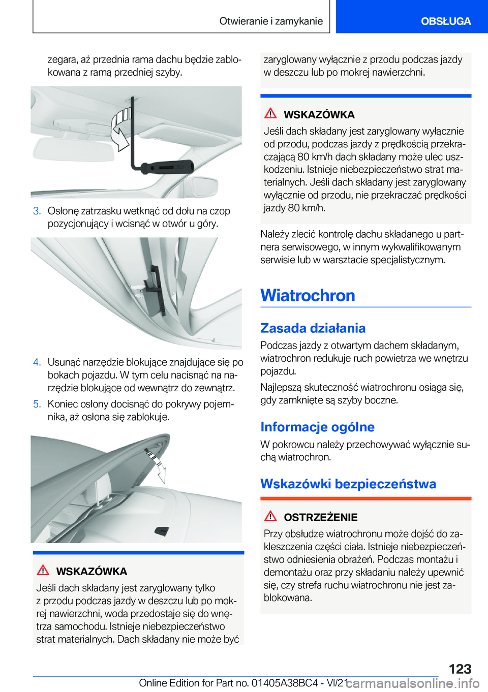 BMW M4 2022  Instrukcja obsługi (in Polish) �z�e�g�a�r�a�,��a9��p�r�z�e�d�n�i�a��r�a�m�a��d�a�c�h�u��b�