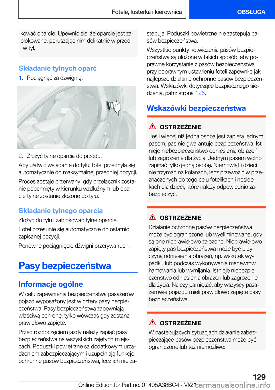 BMW M4 2022  Instrukcja obsługi (in Polish) �k�o�w�a�