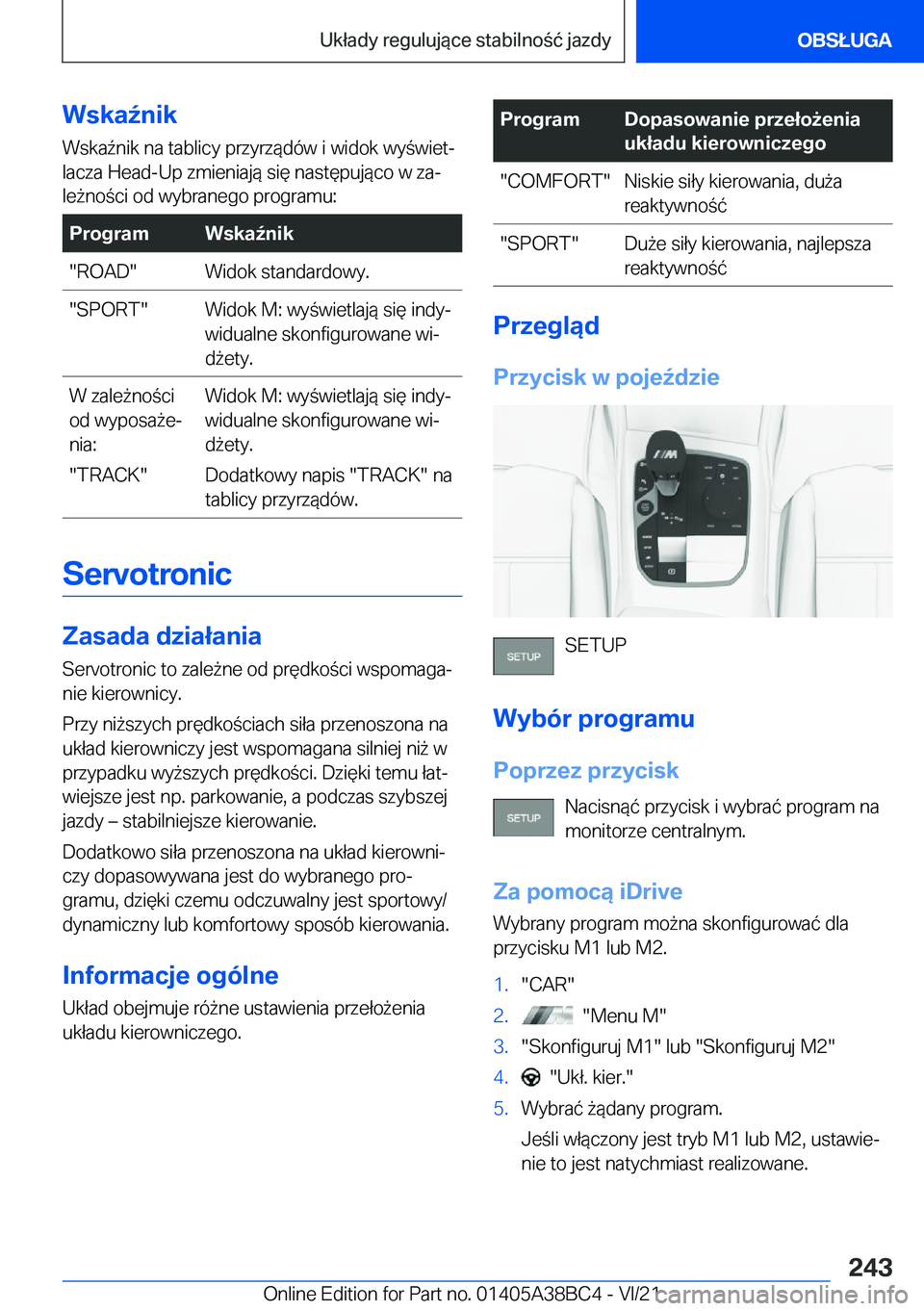 BMW M4 2022  Instrukcja obsługi (in Polish) �W�s�k�a7�n�i�k
�W�s�k�a7�n�i�k��n�a��t�a�b�l�i�c�y��p�r�z�y�r�z�