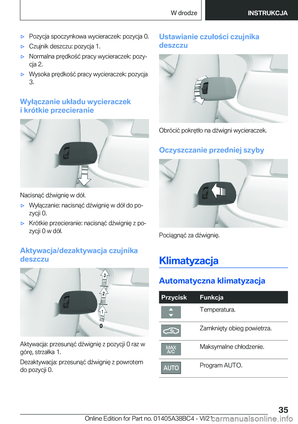 BMW M4 2022  Instrukcja obsługi (in Polish) 'x�P�o�z�y�c�j�a��s�p�o�c�z�y�n�k�o�w�a��w�y�c�i�e�r�a�c�z�e�k�:��p�o�z�y�c�j�a��0�.'x�C�z�u�j�n�i�k��d�e�s�z�c�z�u�:��p�o�z�y�c�j�a��1�.'x�N�o�r�m�a�l�n�a��p�r�
