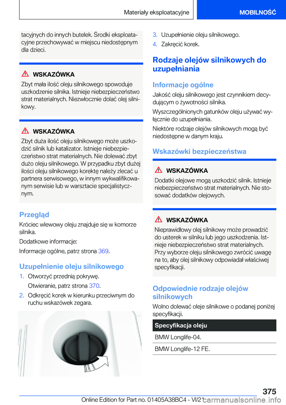 BMW M4 2022  Instrukcja obsługi (in Polish) �t�a�c�y�j�n�y�c�h��d�o��i�n�n�y�c�h��b�u�t�e�l�e�k�.��r�o�d�k�i��e�k�s�p�l�o�a�t�aj
�c�y�j�n�e��p�r�z�e�c�h�o�w�y�w�a�