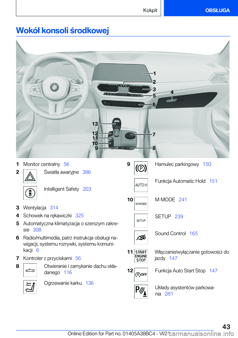 BMW M4 2022  Instrukcja obsługi (in Polish) �W�o�k�