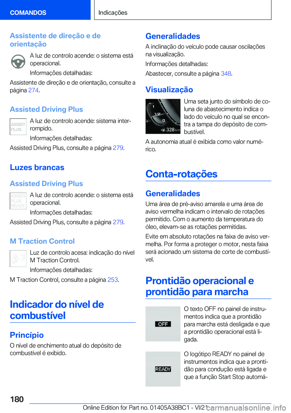 BMW M4 2022  Manual do condutor (in Portuguese) �A�s�s�i�s�t�e�n�t�e��d�e��d�i�r�e�