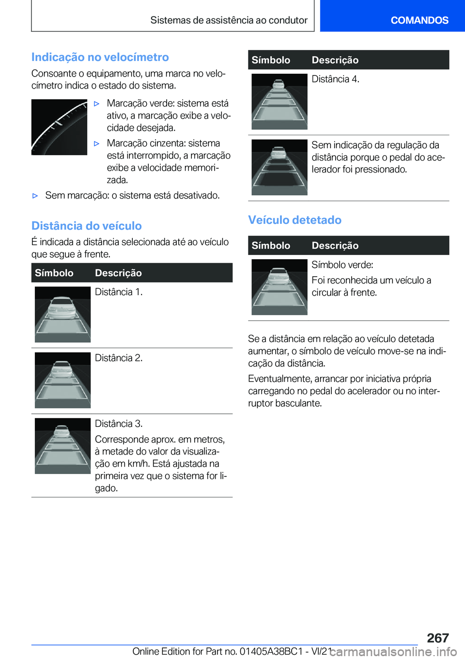 BMW M4 2022  Manual do condutor (in Portuguese) �I�n�d�i�c�a�