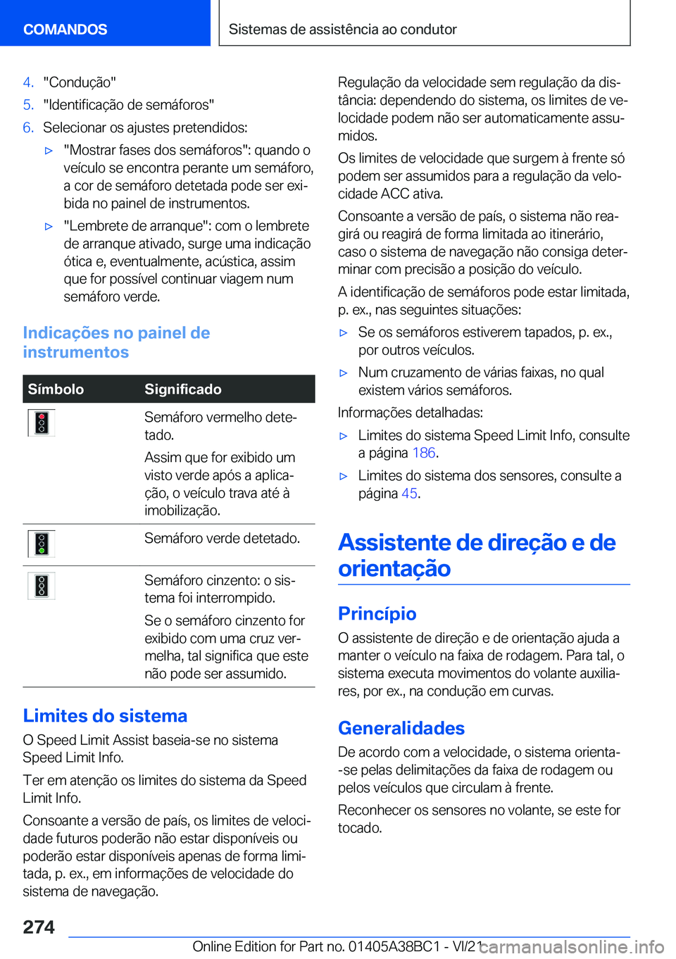 BMW M4 2022  Manual do condutor (in Portuguese) �4�.��C�o�n�d�u�