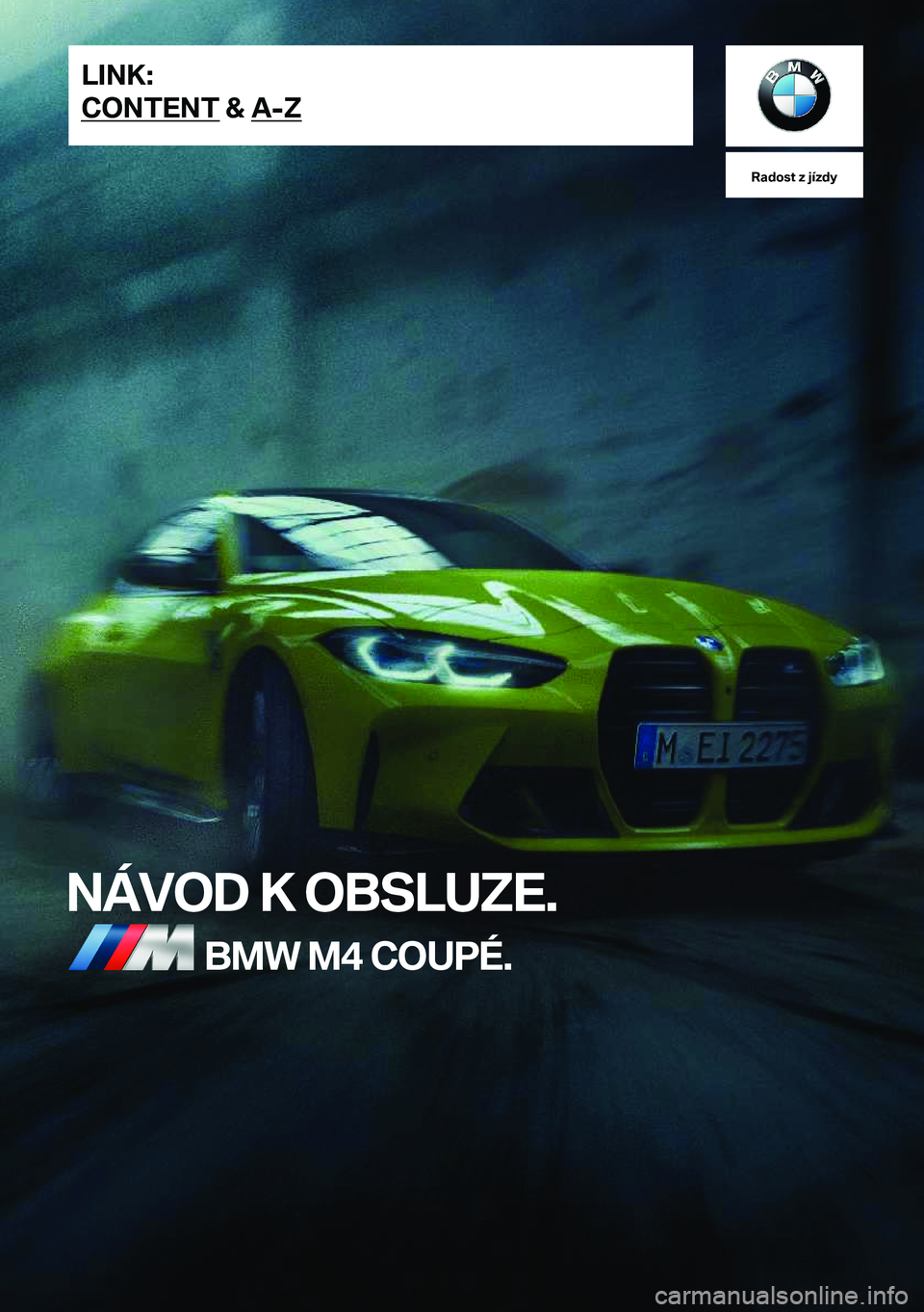 BMW M4 2021  Návod na použití (in Czech) �R�a�d�o�s�t��z��j�