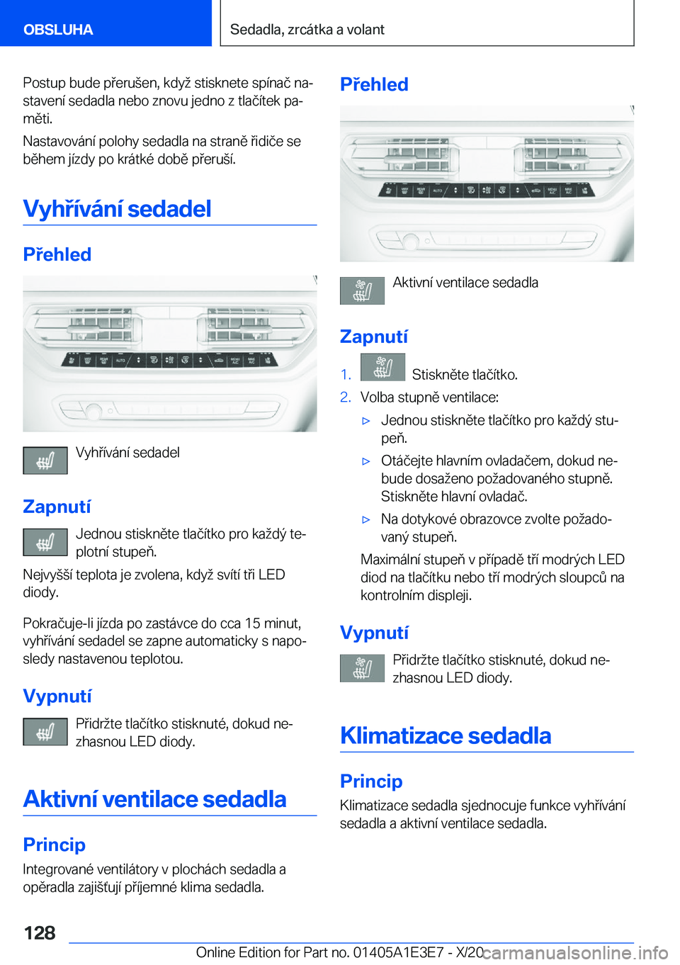 BMW M4 2021  Návod na použití (in Czech) �P�o�s�t�u�p��b�u�d�e��p�e�r�u(�e�n�,��k�d�y��s�t�i�s�k�n�e�t�e��s�p�