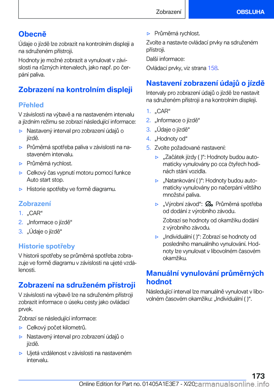 BMW M4 2021  Návod na použití (in Czech) �O�b�e�c�n�ě�