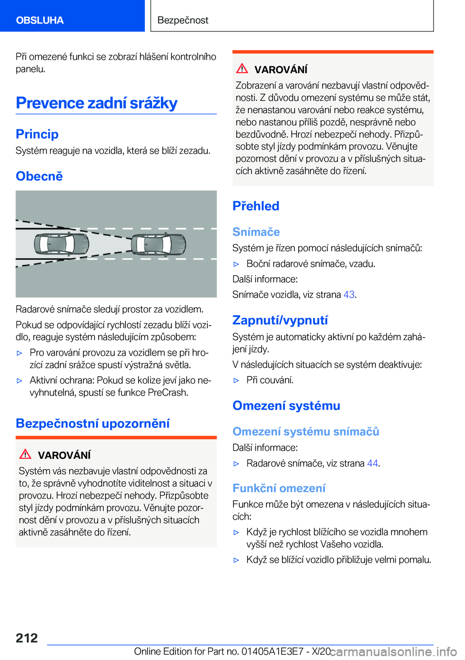 BMW M4 2021  Návod na použití (in Czech) �P�i��o�m�e�z�e�n�
