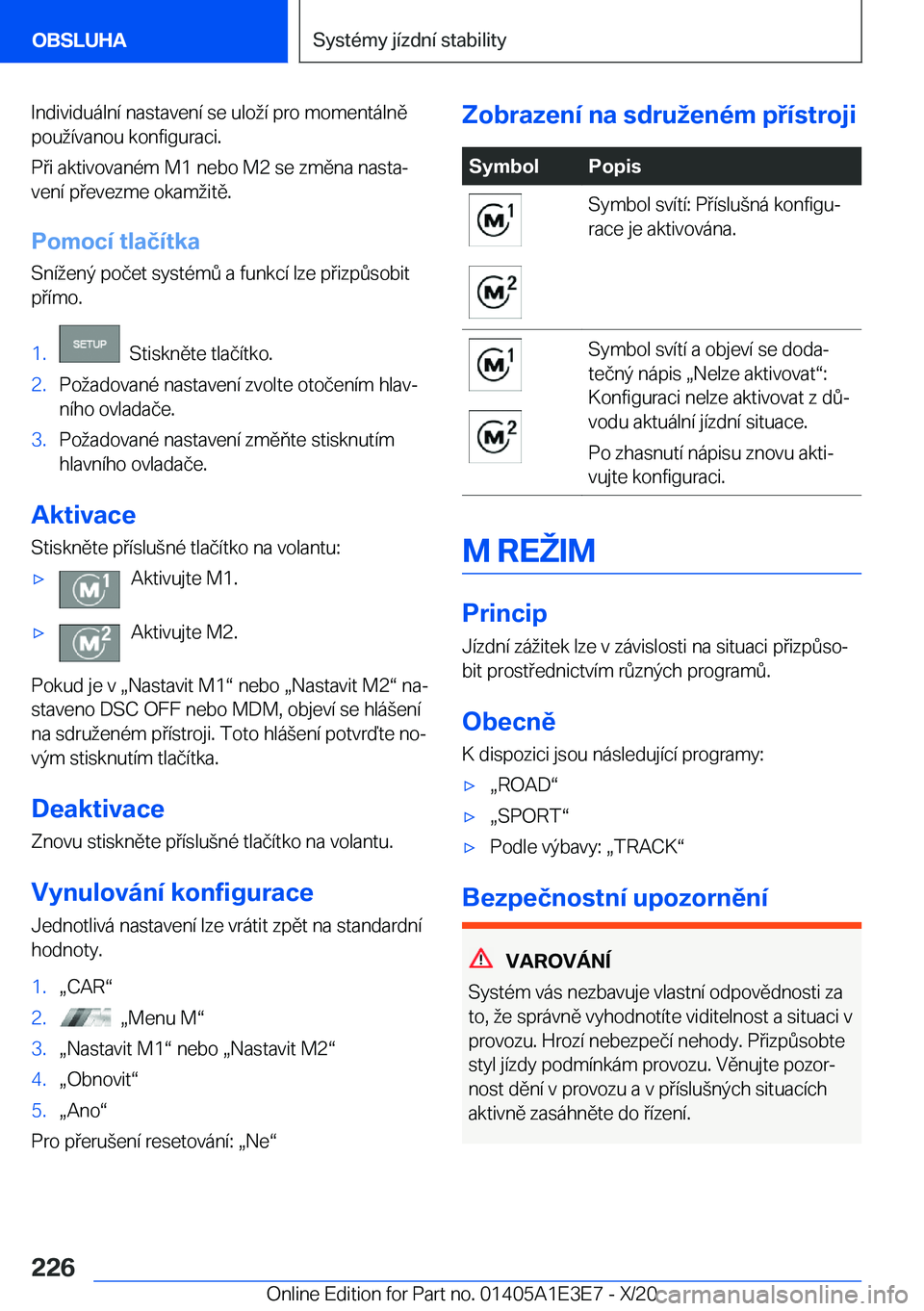 BMW M4 2021  Návod na použití (in Czech) �I�n�d�i�v�i�d�u�