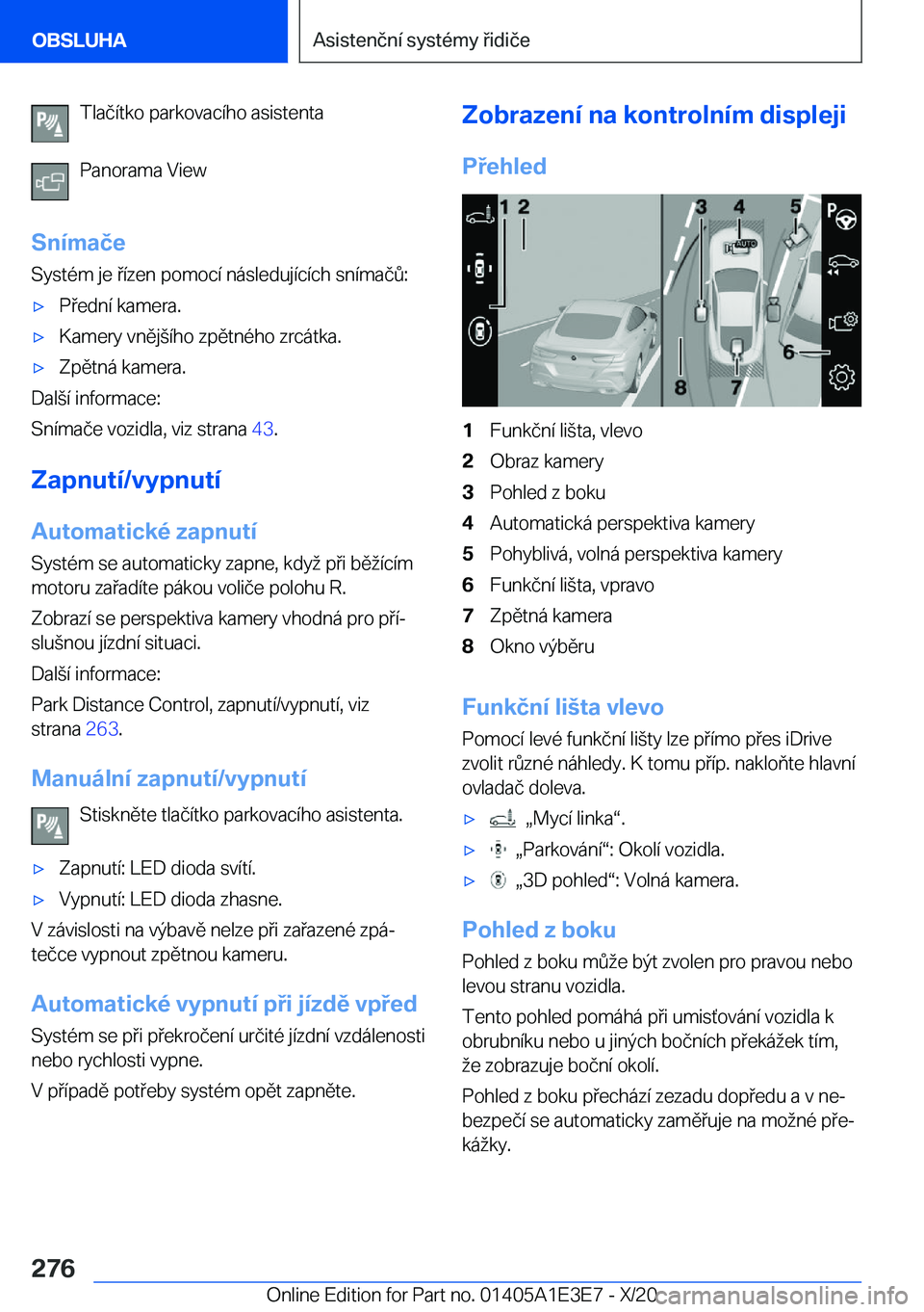 BMW M4 2021  Návod na použití (in Czech) �T�l�a�č�