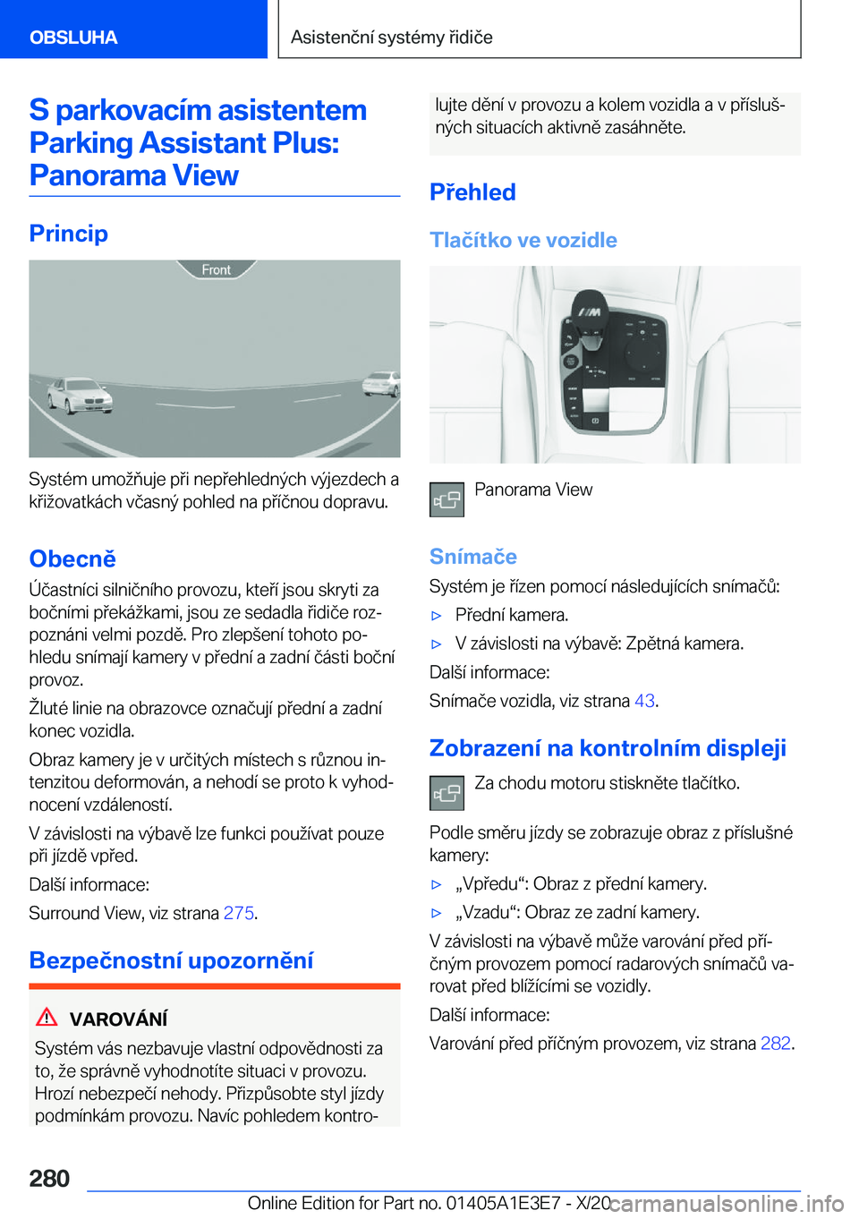 BMW M4 2021  Návod na použití (in Czech) �S��p�a�r�k�o�v�a�c�