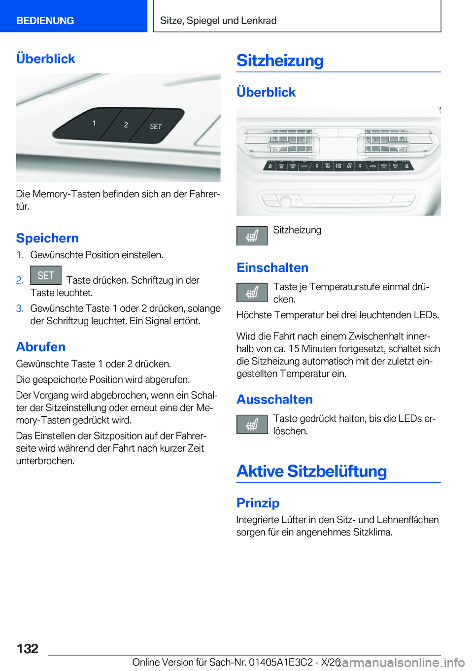 BMW M4 2021  Betriebsanleitungen (in German) �