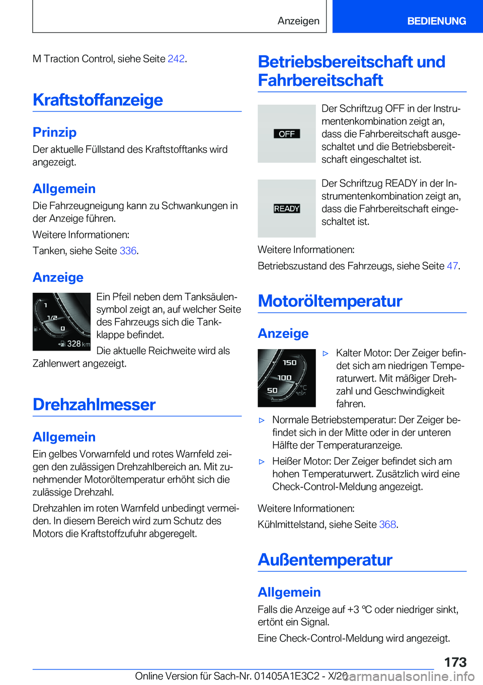 BMW M4 2021  Betriebsanleitungen (in German) �M��T�r�a�c�t�i�o�n��C�o�n�t�r�o�l�,��s�i�e�h�e��S�e�i�t�e��2�4�2�.
�K�r�a�f�t�s�t�o�f�f�a�n�z�e�i�g�e
�P�r�i�n�z�i�p
�D�e�r��a�k�t�u�e�l�l�e��F�