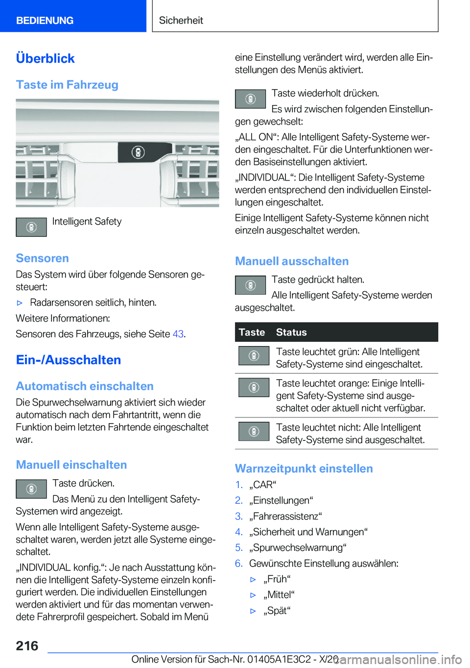 BMW M4 2021  Betriebsanleitungen (in German) �