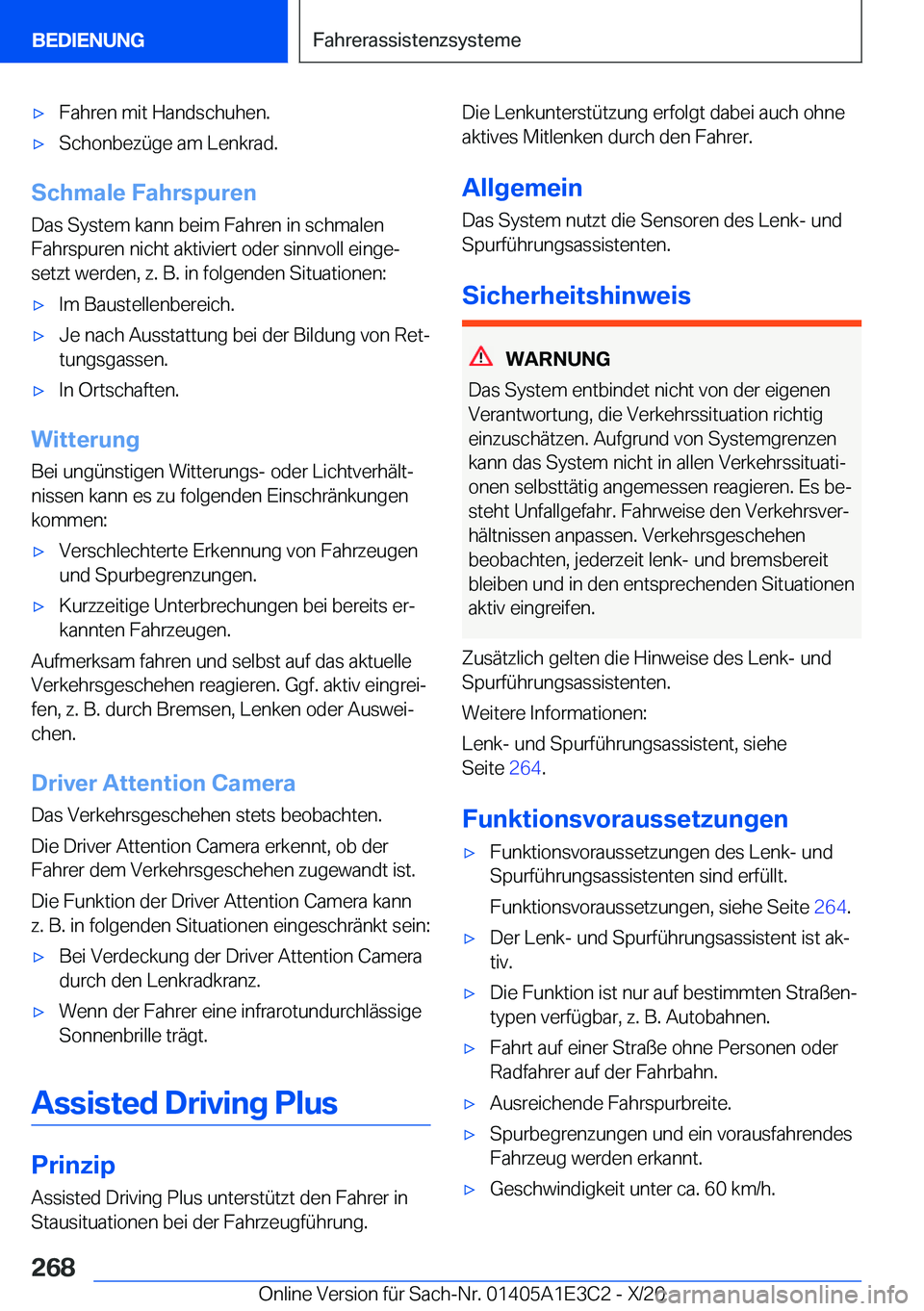 BMW M4 2021  Betriebsanleitungen (in German) 'x�F�a�h�r�e�n��m�i�t��H�a�n�d�s�c�h�u�h�e�n�.'x�S�c�h�o�n�b�e�z�