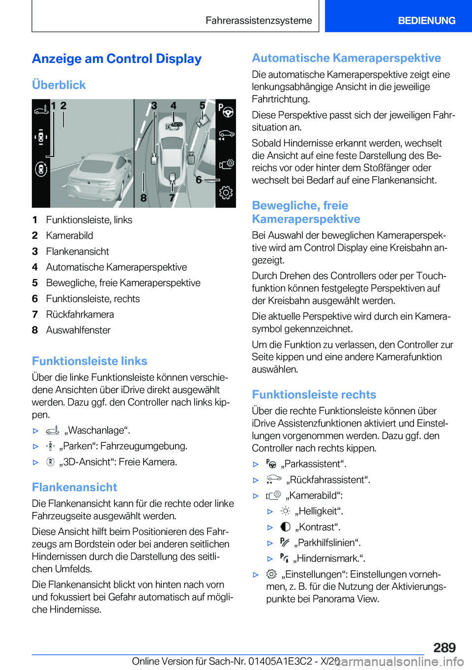 BMW M4 2021  Betriebsanleitungen (in German) �A�n�z�e�i�g�e��a�m��C�o�n�t�r�o�l��D�i�s�p�l�a�y
�