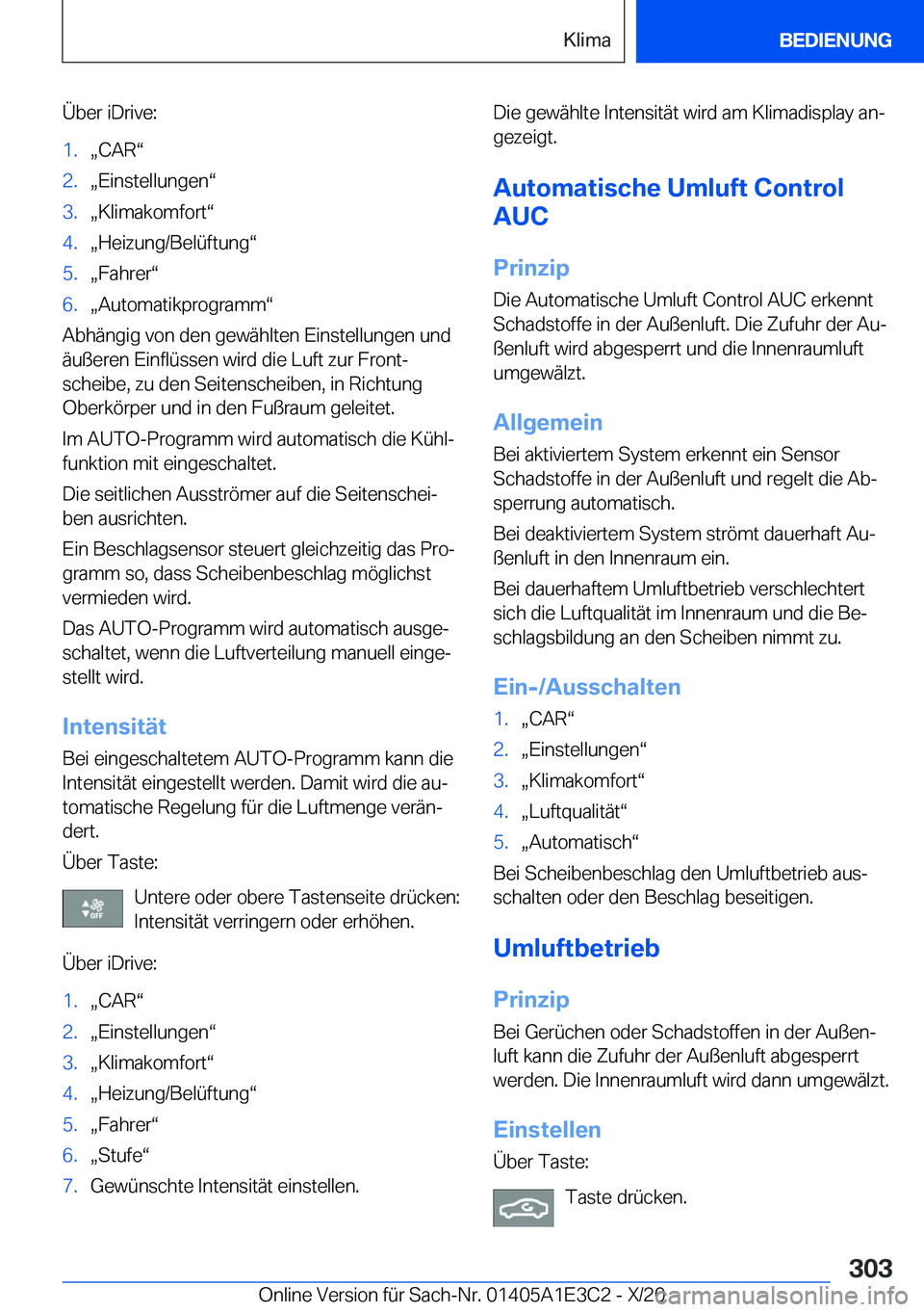 BMW M4 2021  Betriebsanleitungen (in German) �
