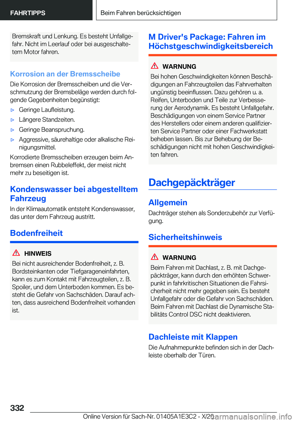 BMW M4 2021  Betriebsanleitungen (in German) �B�r�e�m�s�k�r�a�f�t��u�n�d��L�e�n�k�u�n�g�.��E�s��b�e�s�t�e�h�t��U�n�f�a�l�l�g�ej
�f�a�h�r�.��N�i�c�h�t��i�m��L�e�e�r�l�a�u�f��o�d�e�r��b�e�i��a�u�s�g�e�s�c�h�a�l�t�ej
�t�e�m��M�o�t�o�r