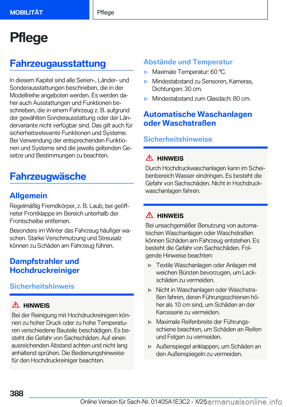 BMW M4 2021  Betriebsanleitungen (in German) �P�f�l�e�g�e�F�a�h�r�z�e�u�g�a�u�s�s�t�a�t�t�u�n�g
�I�n��d�i�e�s�e�m��K�a�p�i�t�e�l��s�i�n�d��a�l�l�e��S�e�r�i�e�n�-�,��L�