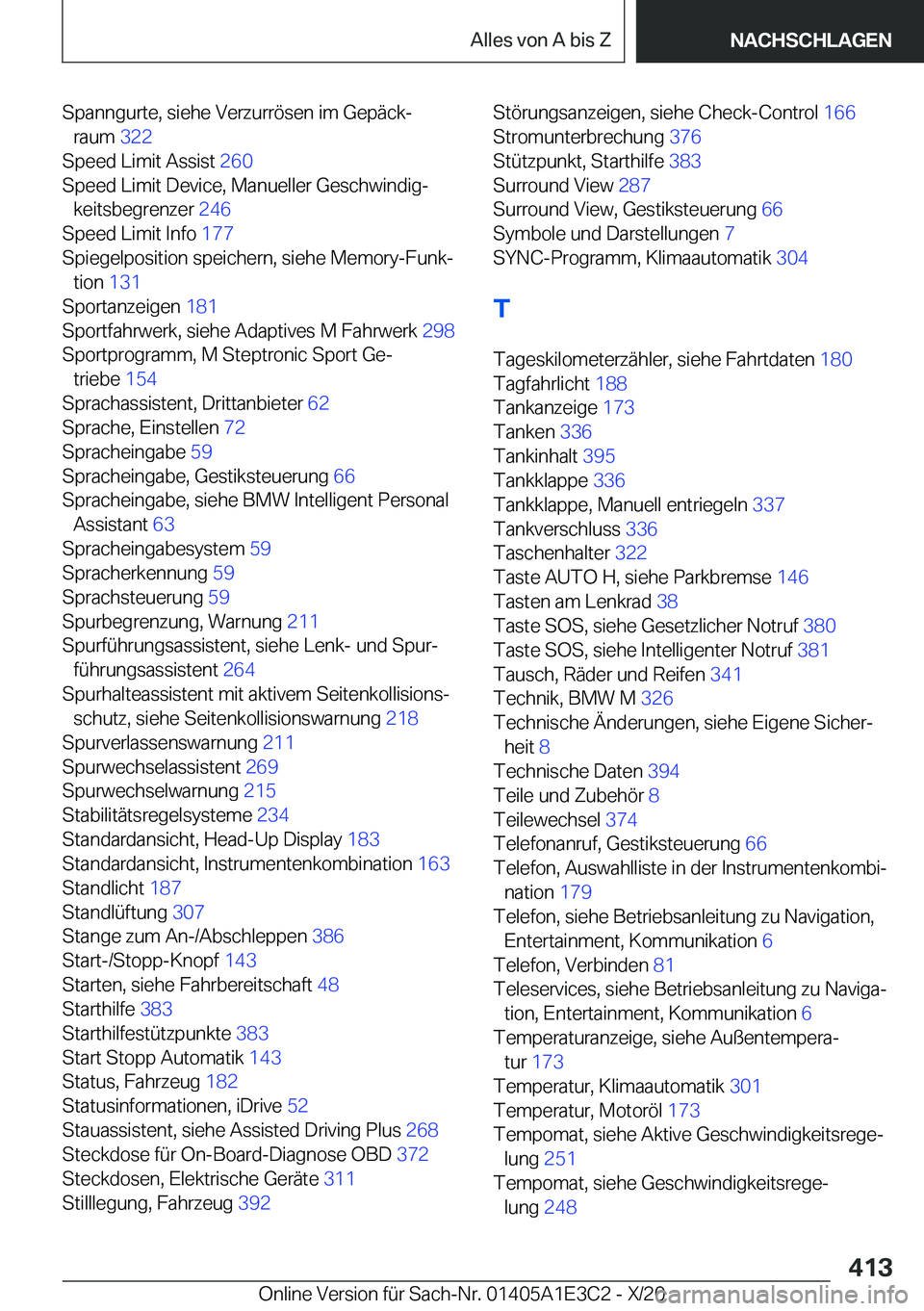 BMW M4 2021  Betriebsanleitungen (in German) �S�p�a�n�n�g�u�r�t�e�,��s�i�e�h�e��V�e�r�z�u�r�r�