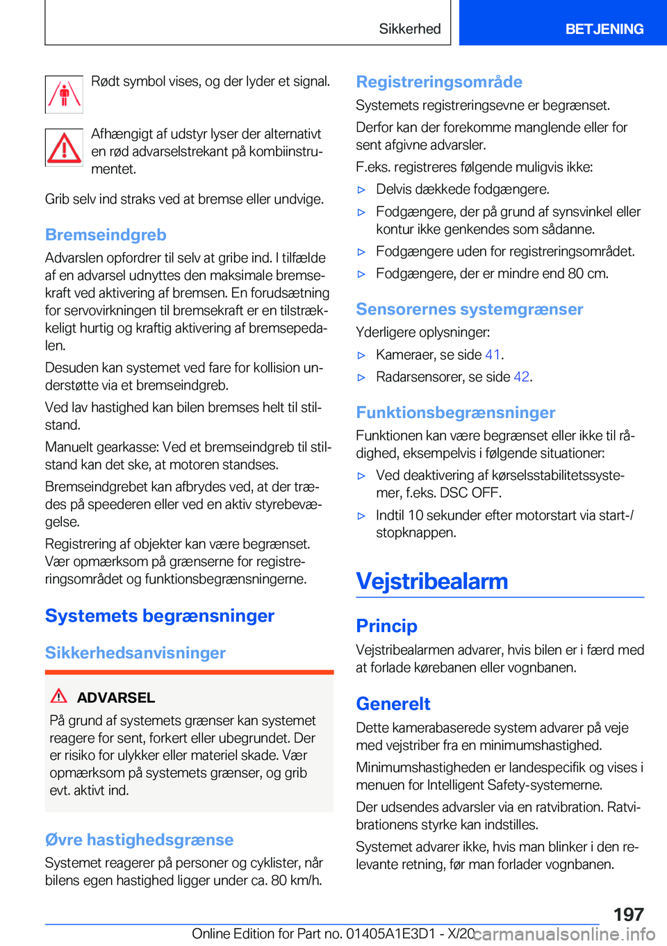 BMW M4 2021  InstruktionsbØger (in Danish) �R�