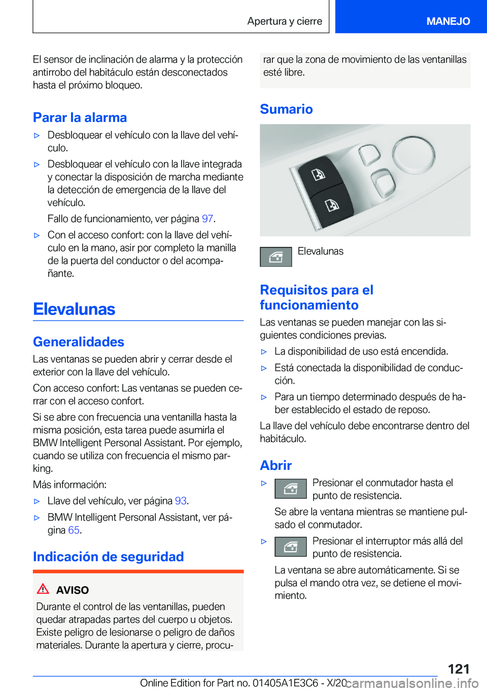 BMW M4 2021  Manuales de Empleo (in Spanish) �E�l��s�e�n�s�o�r��d�e��i�n�c�l�i�n�a�c�i�