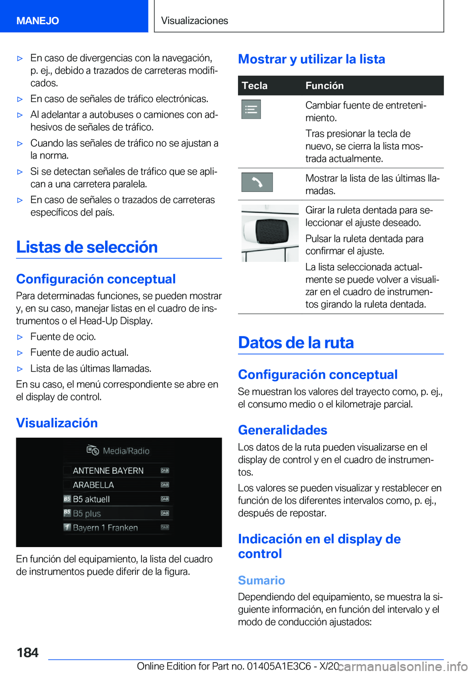 BMW M4 2021  Manuales de Empleo (in Spanish) x�E�n��c�a�s�o��d�e��d�i�v�e�r�g�e�n�c�i�a�s��c�o�n��l�a��n�a�v�e�g�a�c�i�