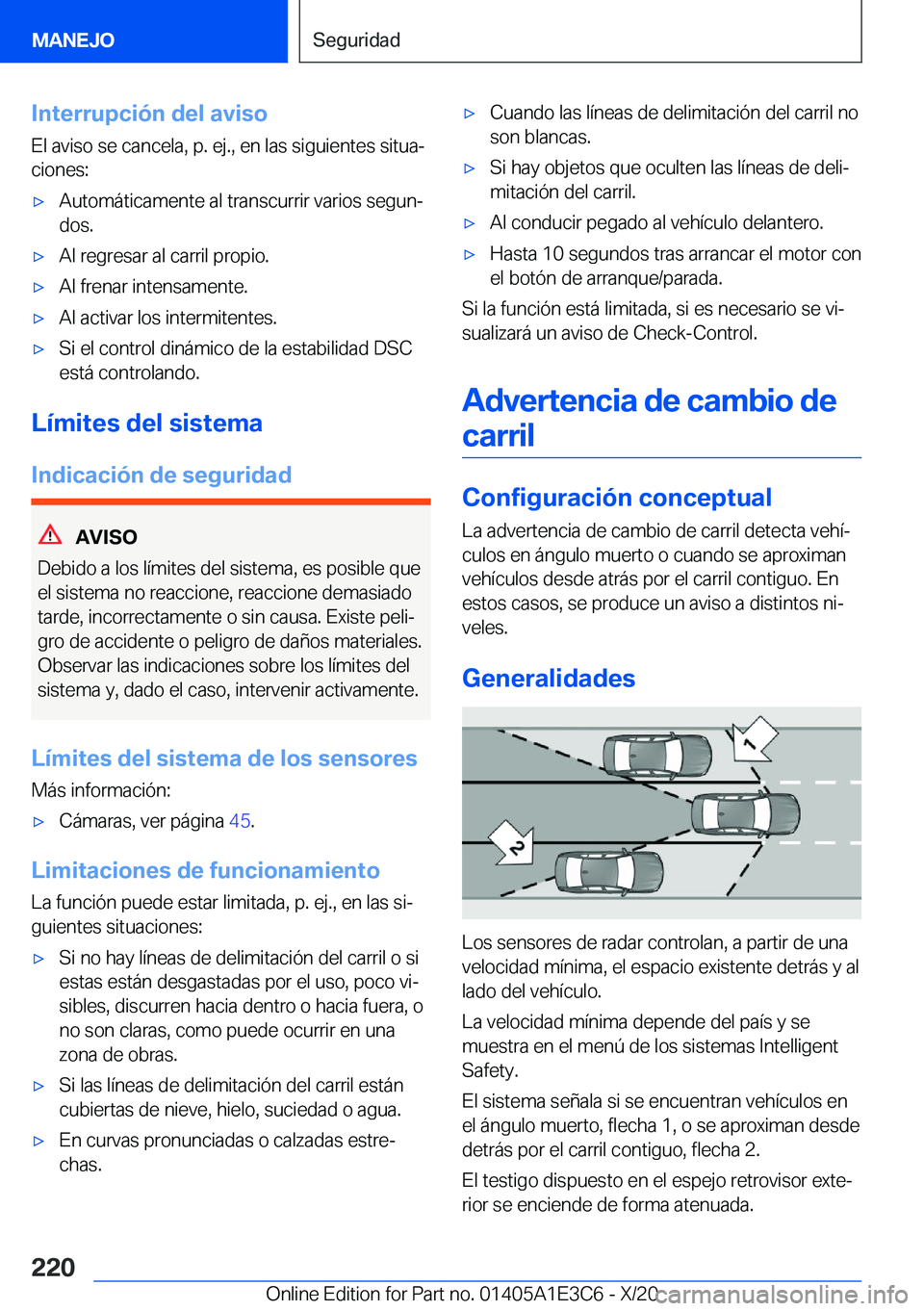 BMW M4 2021  Manuales de Empleo (in Spanish) �I�n�t�e�r�r�u�p�c�i�