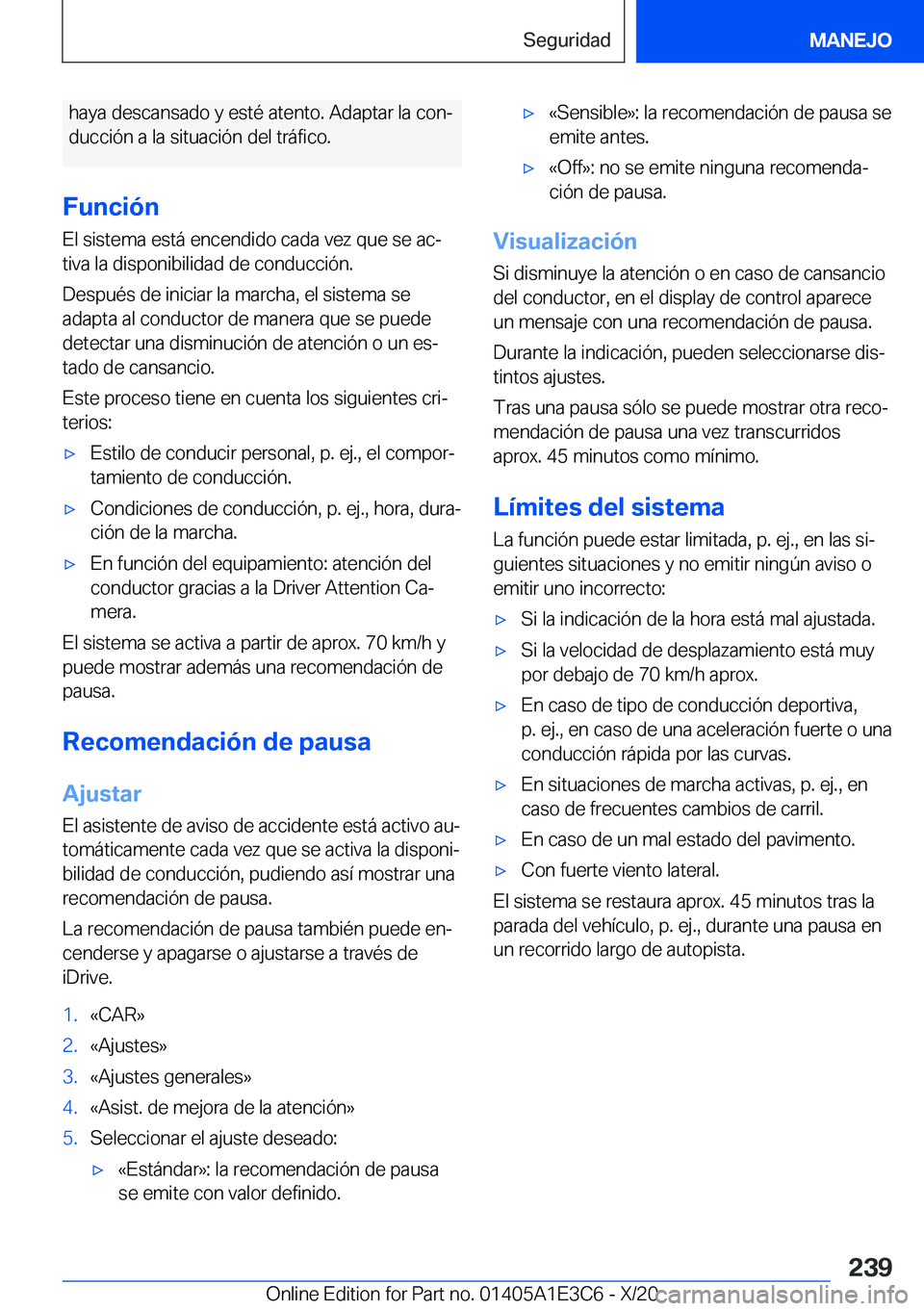 BMW M4 2021  Manuales de Empleo (in Spanish) �h�a�y�a��d�e�s�c�a�n�s�a�d�o��y��e�s�t�