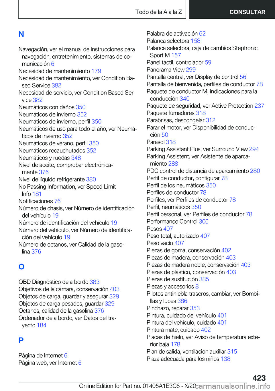 BMW M4 2021  Manuales de Empleo (in Spanish) �N�N�a�v�e�g�a�c�i�