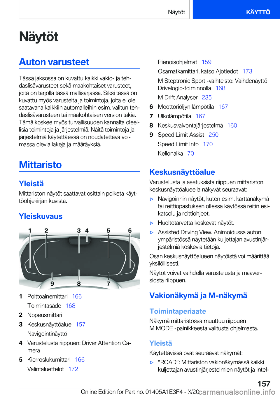 BMW M4 2021  Omistajan Käsikirja (in Finnish) �N�