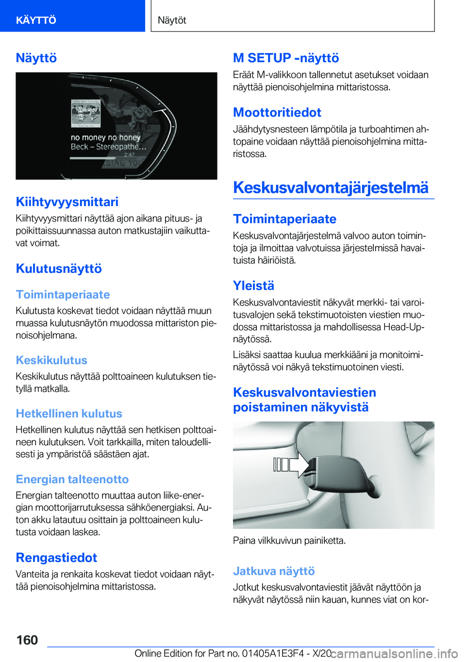 BMW M4 2021  Omistajan Käsikirja (in Finnish) �N�