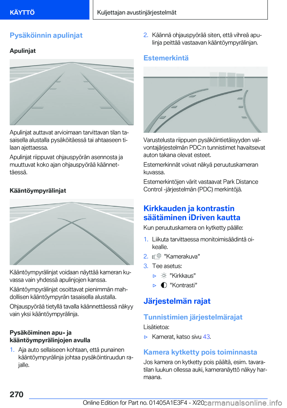 BMW M4 2021  Omistajan Käsikirja (in Finnish) �P�y�s�