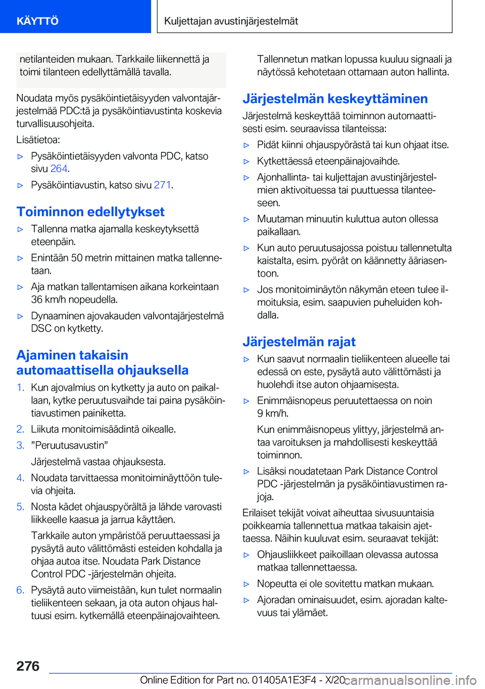 BMW M4 2021  Omistajan Käsikirja (in Finnish) �n�e�t�i�l�a�n�t�e�i�d�e�n��m�u�k�a�a�n�.��T�a�r�k�k�a�i�l�e��l�i�i�k�e�n�n�e�t�t�